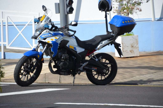 Local Police Santa Cruz de la Palma patrol motorcycle