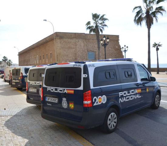 Spanish National Police Vans Mecedes and Nissan