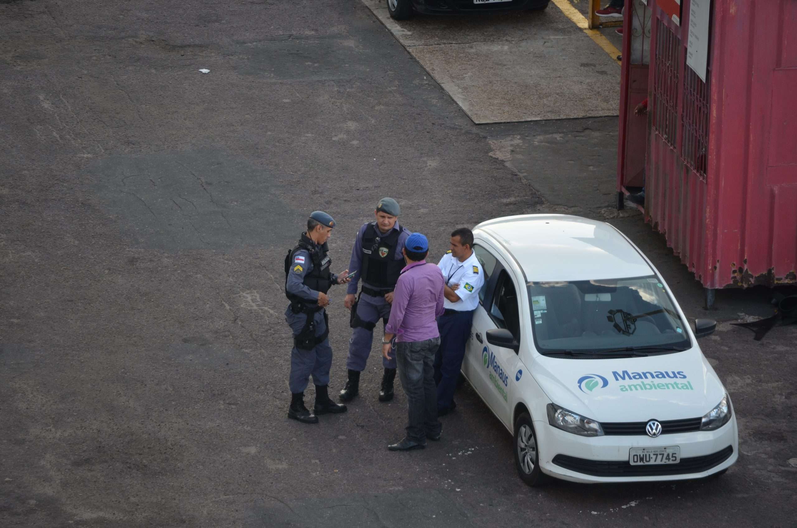Tourist Police Manaus Amazon Brazil Officers