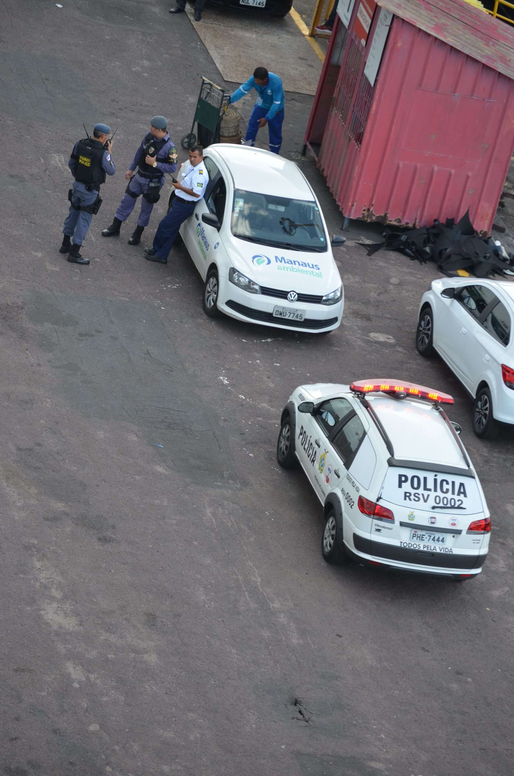 Tourist Police Manaus Amazon Brazil Fiat patrol car