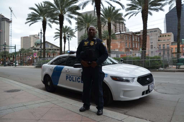 Federal Protective Service Police - Department of Homeland Security (DHS) Ford Patrol Car in New Orleans – Louisiana USA