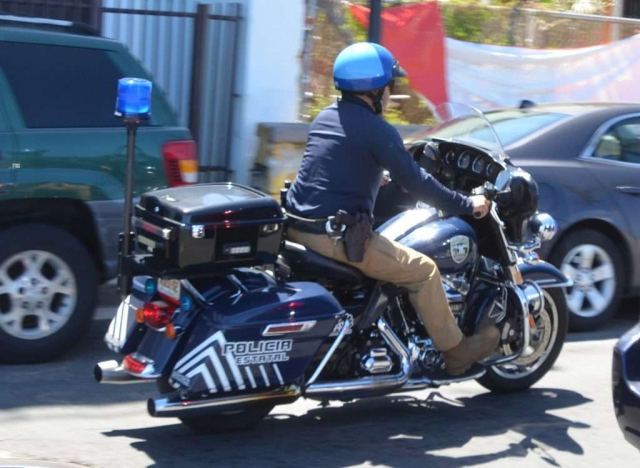 Puerto Rico State Police Harley Davidson motorcycle