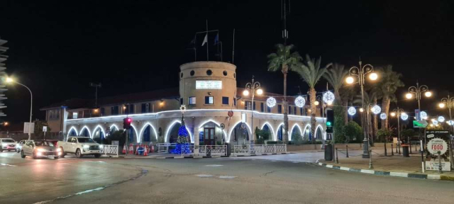 Larnaca Police HQ at Christmas