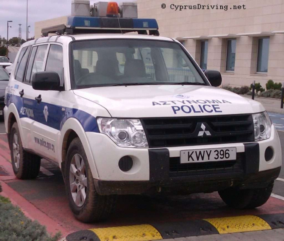 Cyprus Police Mitsubishi Pajero based at Paphos Airport