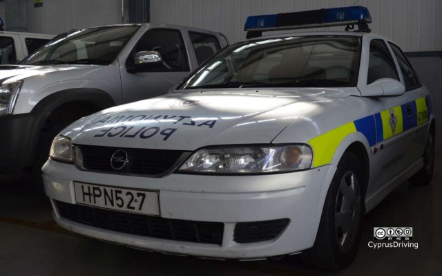 Cyprus Police Opel Traffic Car with experimental livery. (Not adopted)