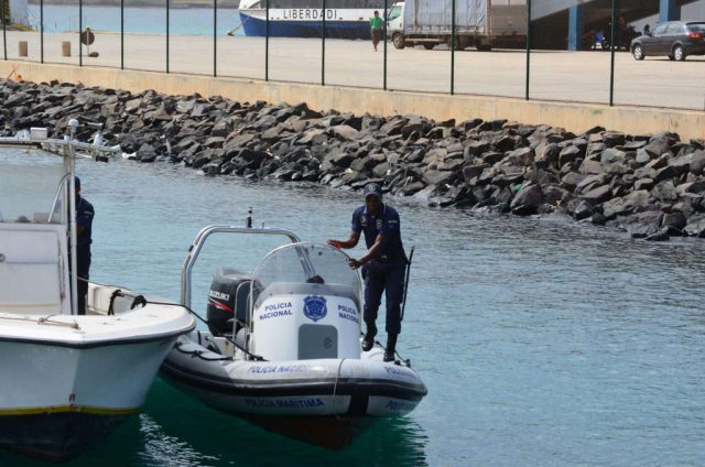 National Police Cape Verde Officer and rib