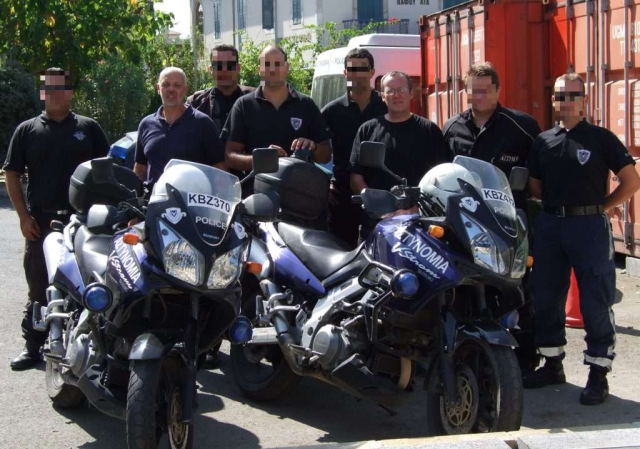 Cyprus Police Officers on an advanced riding course with their trainers