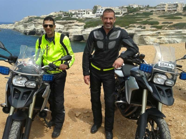 Sovereign Bases Police Cyprus BMW Motorcycle (whilst on an advanced riding course)